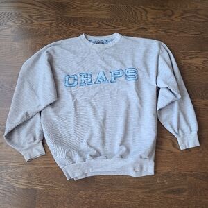 Vintage Chaps Gray Sweatshirt with Blue Logo sz.XL